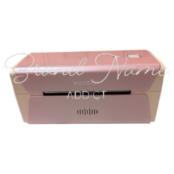 Barely Used MUNBYN Pink 300DPI, RW401AP Air-Print Wireless Wi-Fi Thermal Printer - Picture 2 of 5